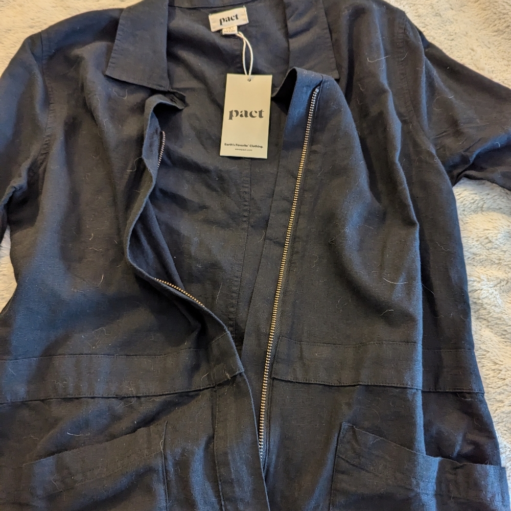 Pact organic cotton hemp jumpsuit nwt - Picture 4 of 8